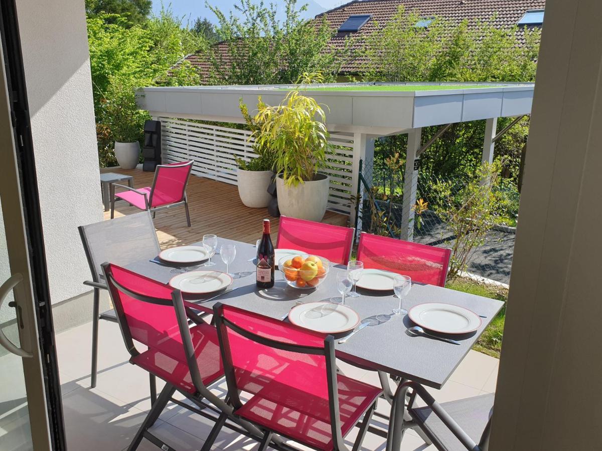 L'Appartement Jardin Avec Vue Montagnes Sévrier Exteriér fotografie