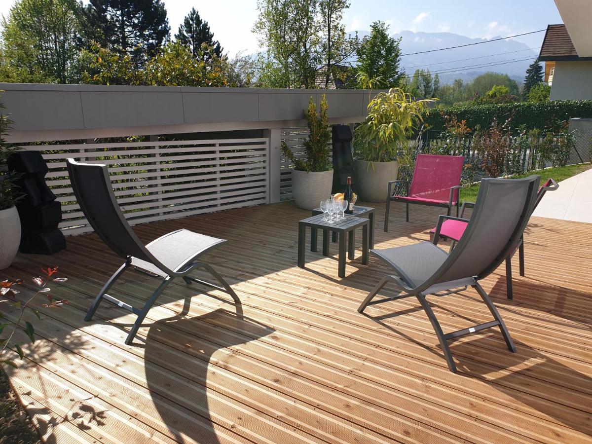 L'Appartement Jardin Avec Vue Montagnes Sévrier Exteriér fotografie