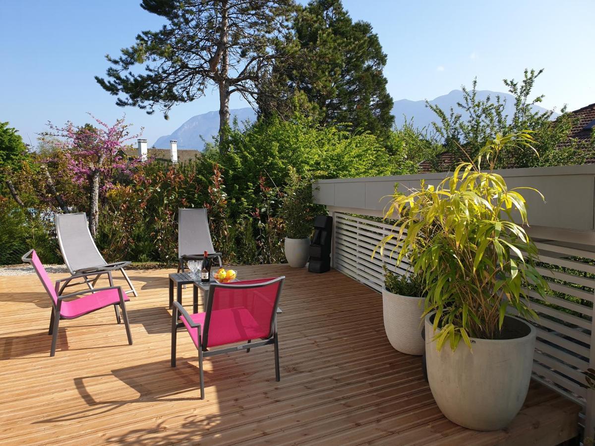 L'Appartement Jardin Avec Vue Montagnes Sévrier Exteriér fotografie